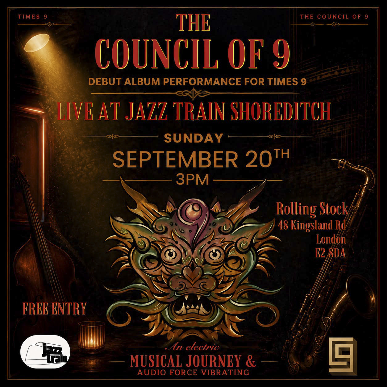 Live at Jazztrain, Shoredtich, Sep 20th